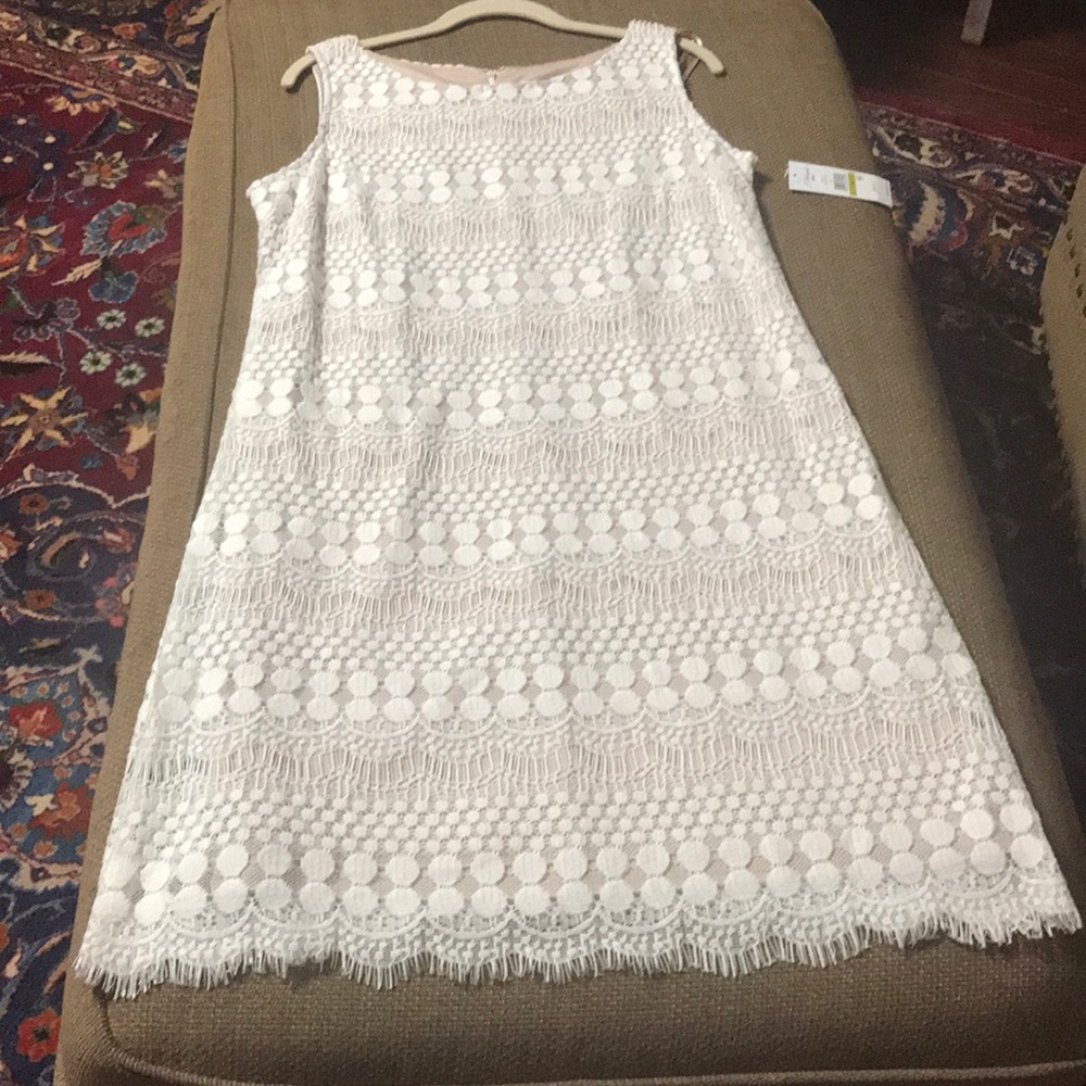 J Howard lace overlay dress